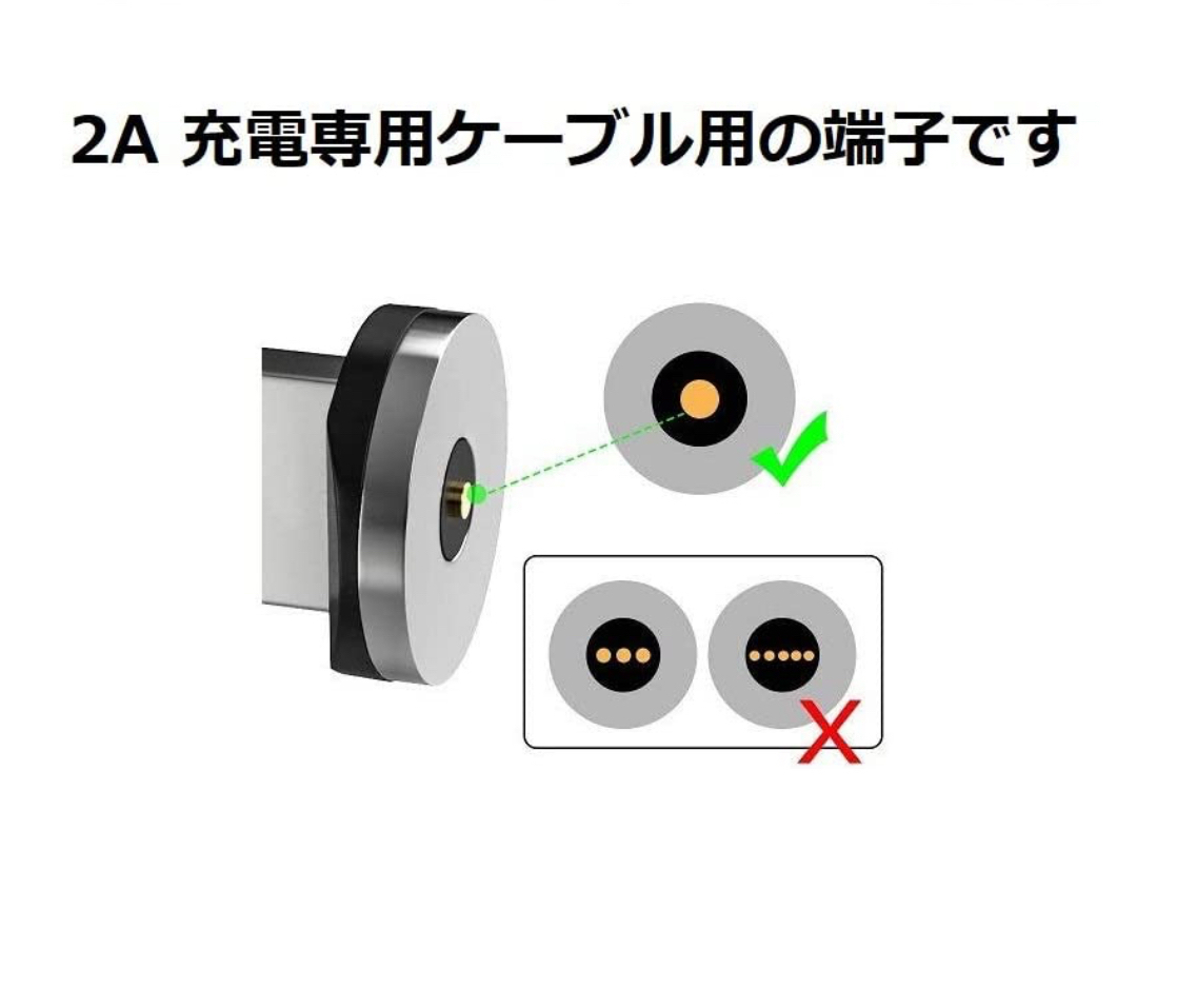 P59匿名配送#MicroUSB マグネット充電 ケーブル用 3個セット_画像2