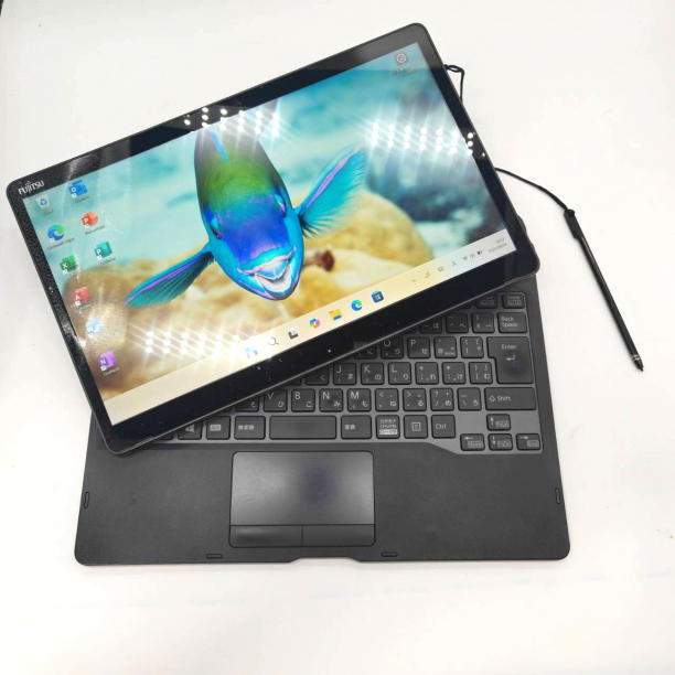 タッチパネル ペン付き バッテリ◎ フルHD 富士通 2in1 タブレットPC ARROWS TAB Q738/SB Core i5-8350U windows11 8GB SSD128GB オフィス_画像1