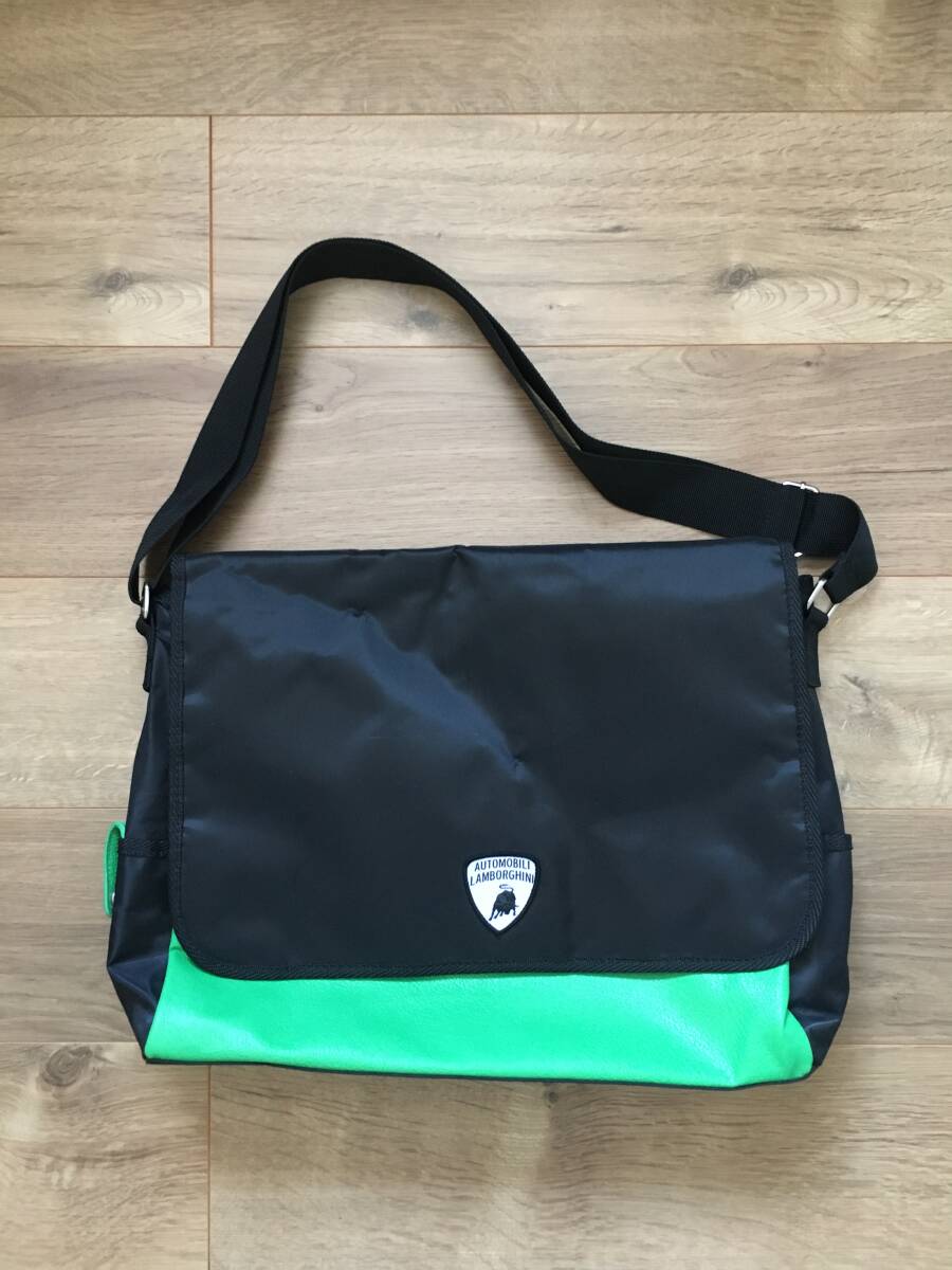ランボルギーニ ショルダーバッグ 美品 緑黒