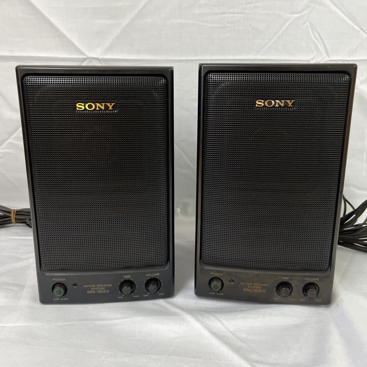 951 SONY SRS-150EX ペア スピーカー オーディオ機器 ソニー 通電確認済 動作未確認 最終値下げ出品_画像1