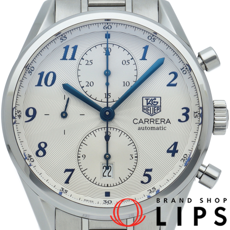 タグ・ホイヤー カレラ ヘリテージ クロノグラフ CAS2111.BA0730 箱 保証書 SS メンズ時計 シルバー 仕上げ済_画像1