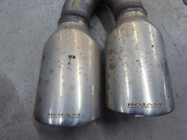 ジャンク 穴開き ANH20 ヴェルファイア 2.4Z マフラー ROJAM DTM JATA-20120051S 2WD 2AZ 左右デュアルだ円_画像8