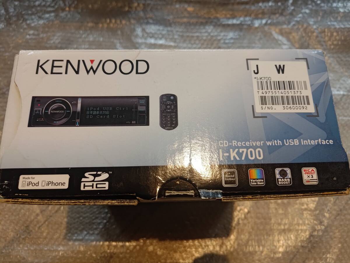 ☆★希少！使用わずか 新品同様 KENWOOD I-K700 1DIN CD USB SD FM AMオーディオ 大人気 ハイエンドモデル★☆