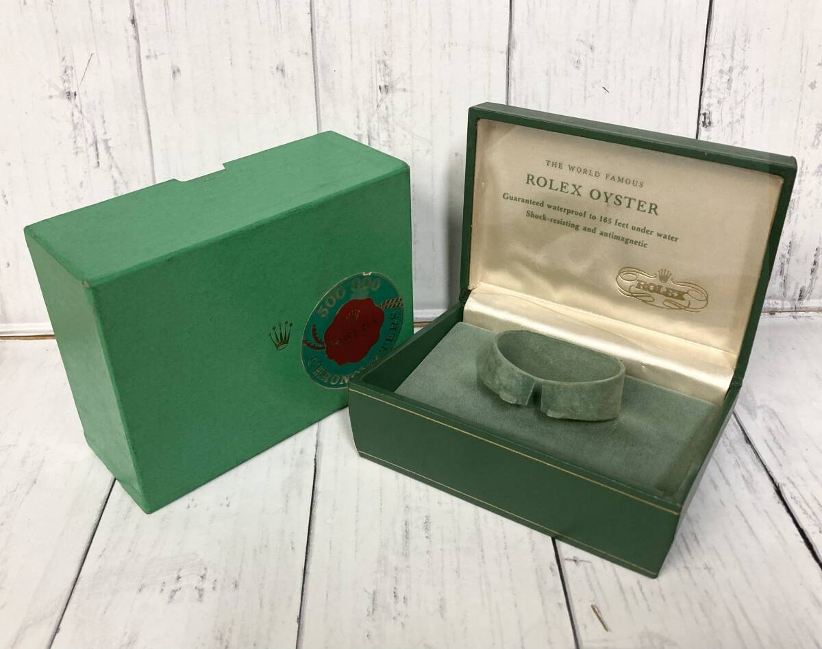 ☆格安売切☆希少！ROLEX ロレックス OYSTER オイスター 純正ボックス 1960's ヴィンテージ 當(dāng)時(shí)物 空箱 グリーン 內(nèi)箱 外箱 時(shí)計(jì) ケース