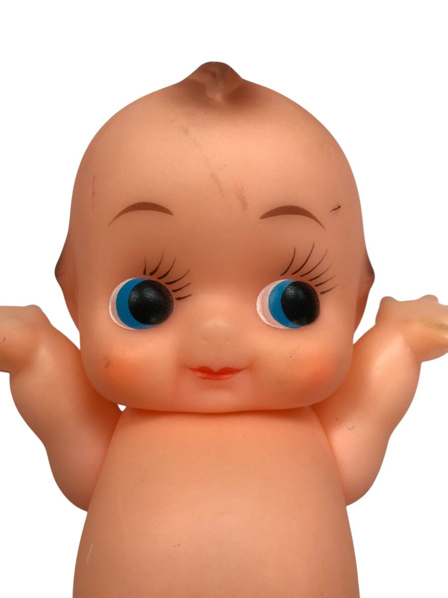 25R331 1 ワリコー リッキー キューピー 2體セット 貯金箱 ソフビ人形 昭和 レトロ 中古品 