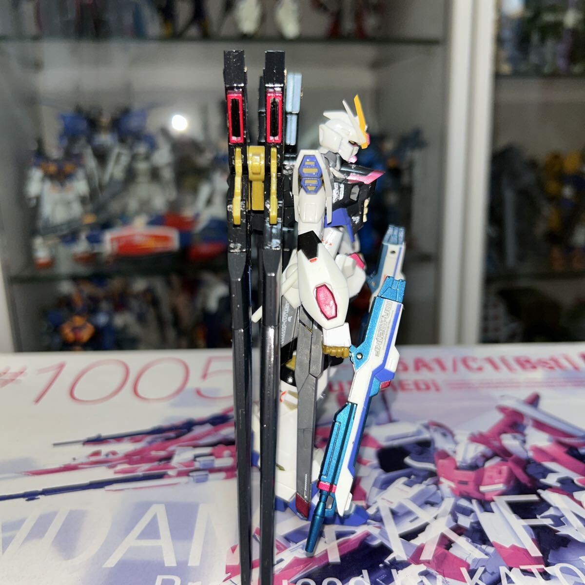 デカール貼り・クリア塗装済　ROBOT魂 ストライクフリーダムガンダム_画像4