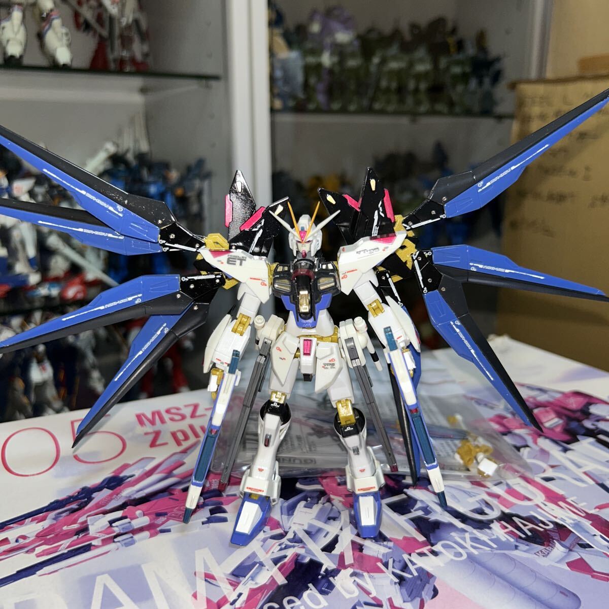 デカール貼り・クリア塗装済　ROBOT魂 ストライクフリーダムガンダム_画像5