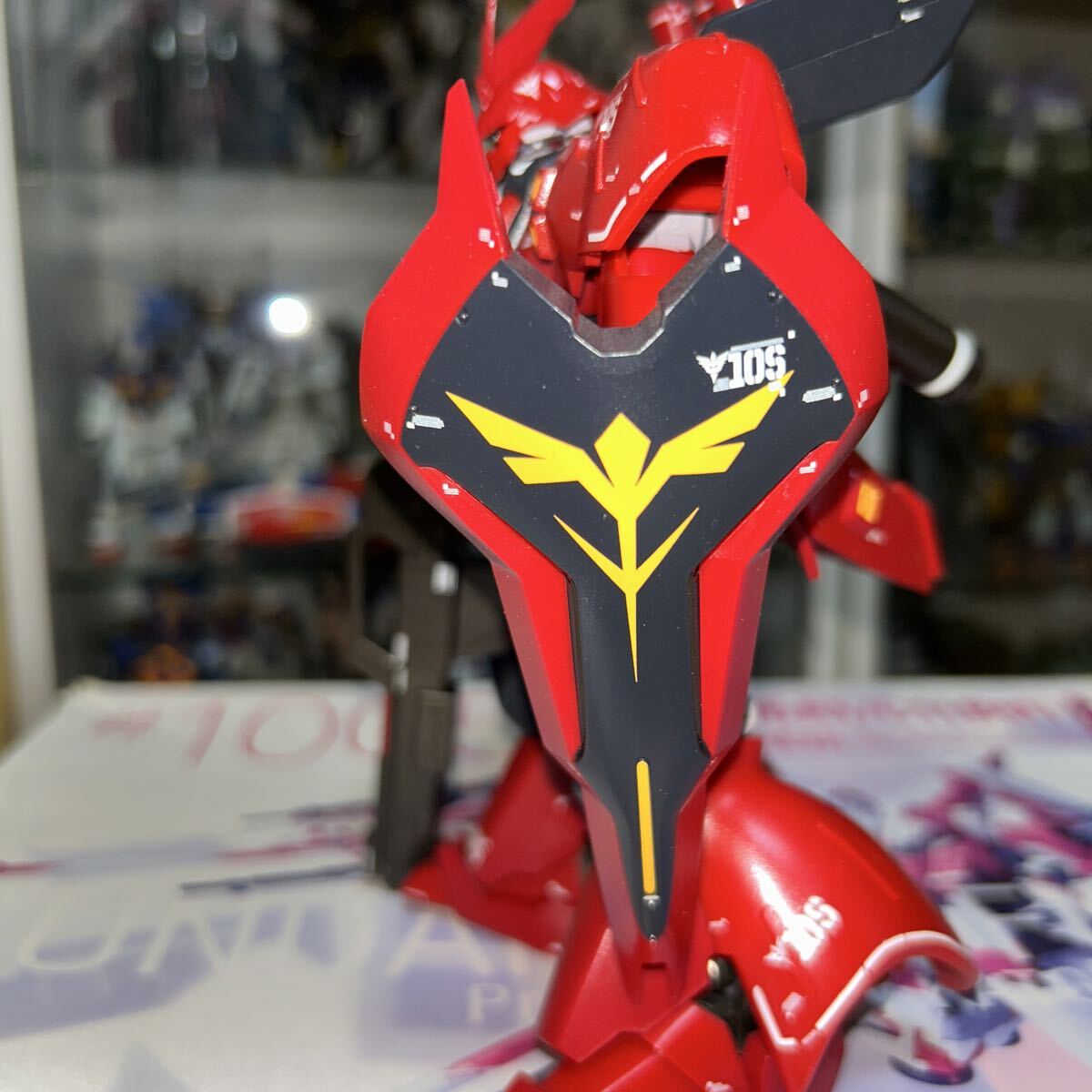 デカール貼り・クリア塗装済　ROBOT魂 サザビー_画像4