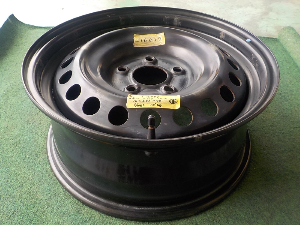 L16047 日産 ジューク 純正 スチール 1本のみ スペア 等 ６．５Ｊ×１６ ＋４０ ＰＣＤ１１４．３ ５穴