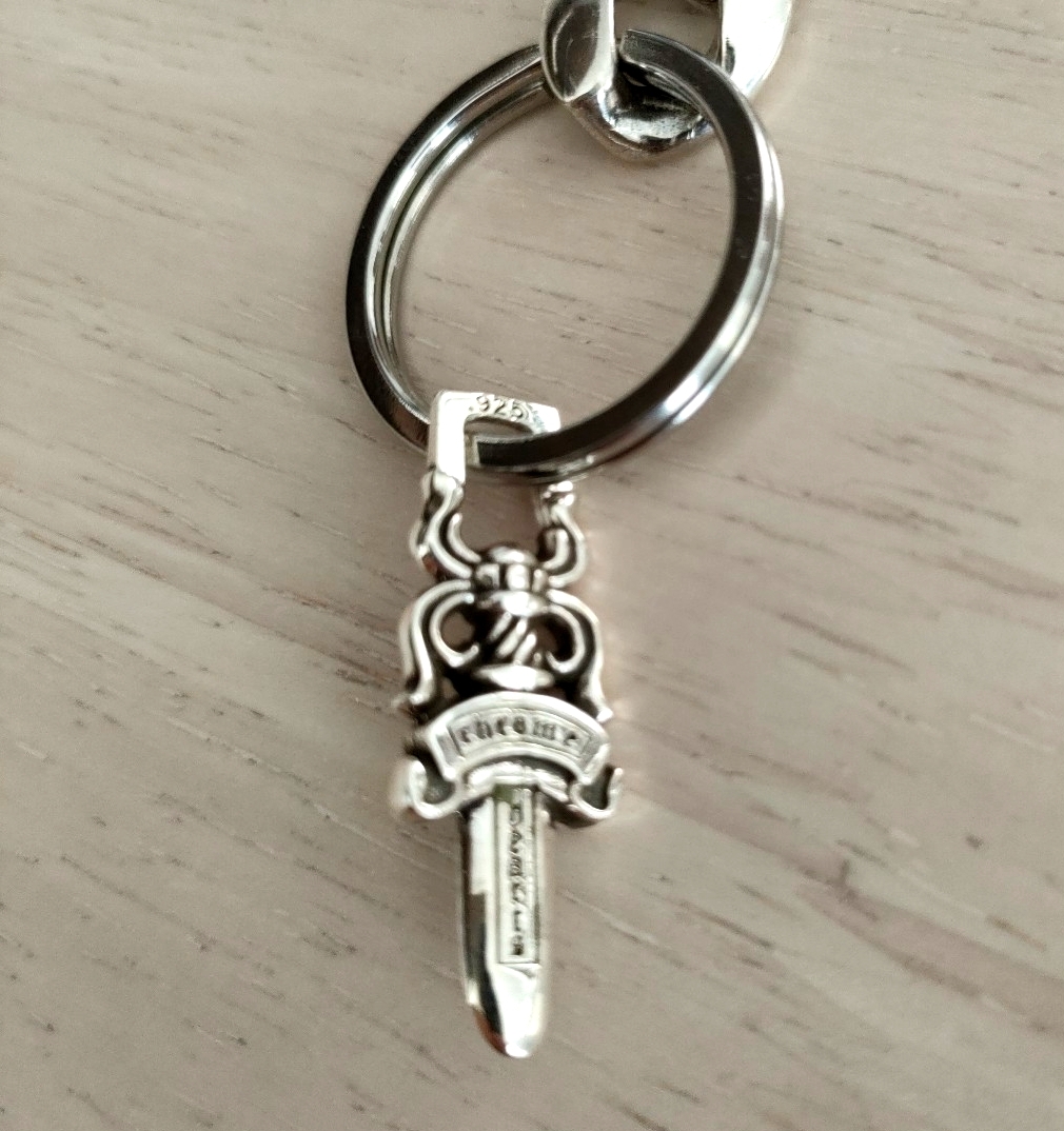 キーチェーン　クラシック　8LINK　クロムハーツタイプ　シルバー