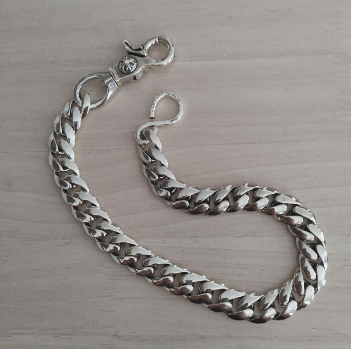 1クリップ　ウォレットチェーン　クラシック　33LINK　クロムハーツタイプ　シルバー　　　