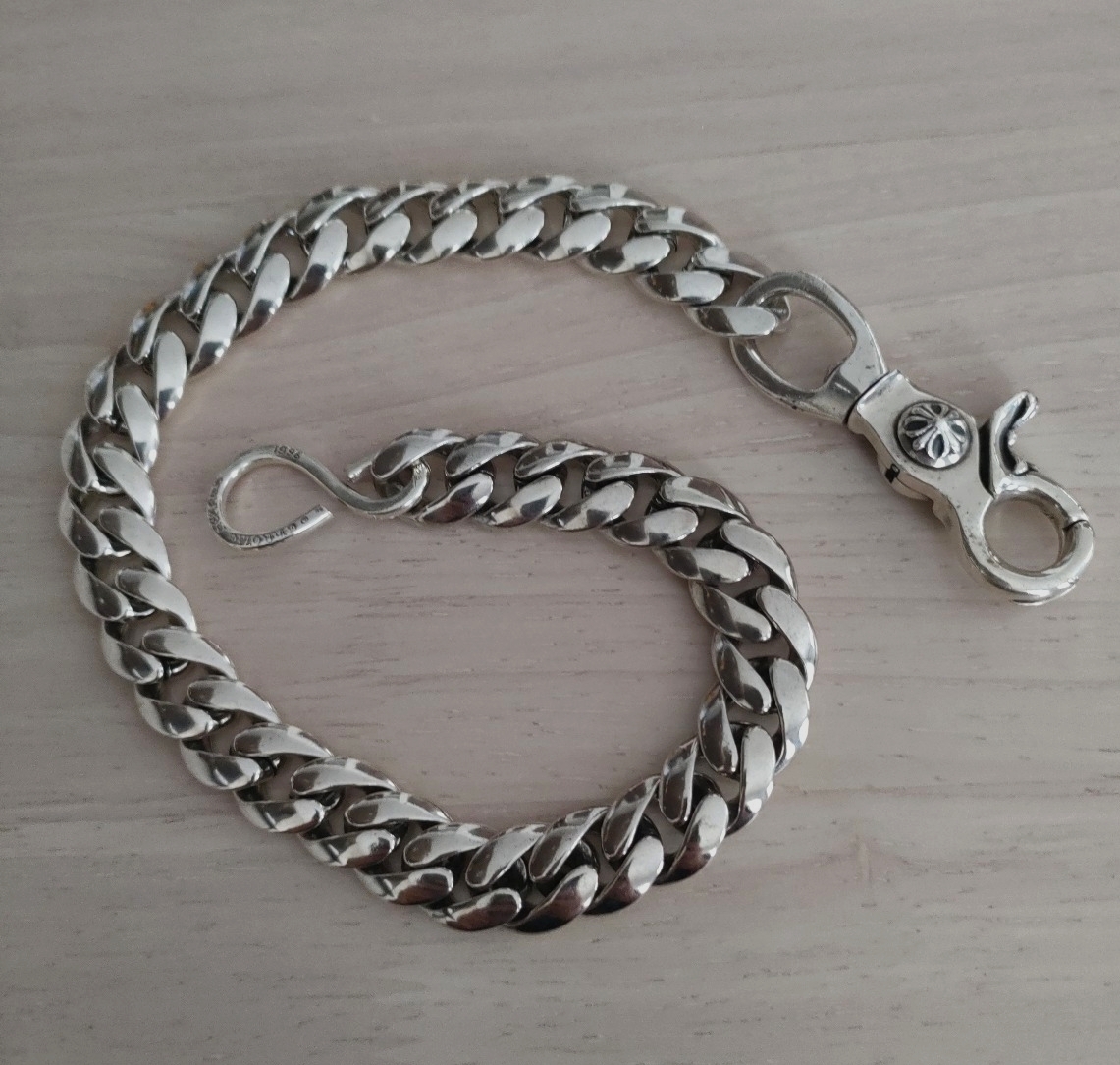 1クリップ　ウォレットチェーン　クラシック　33LINK　クロムハーツタイプ　シルバー　　　