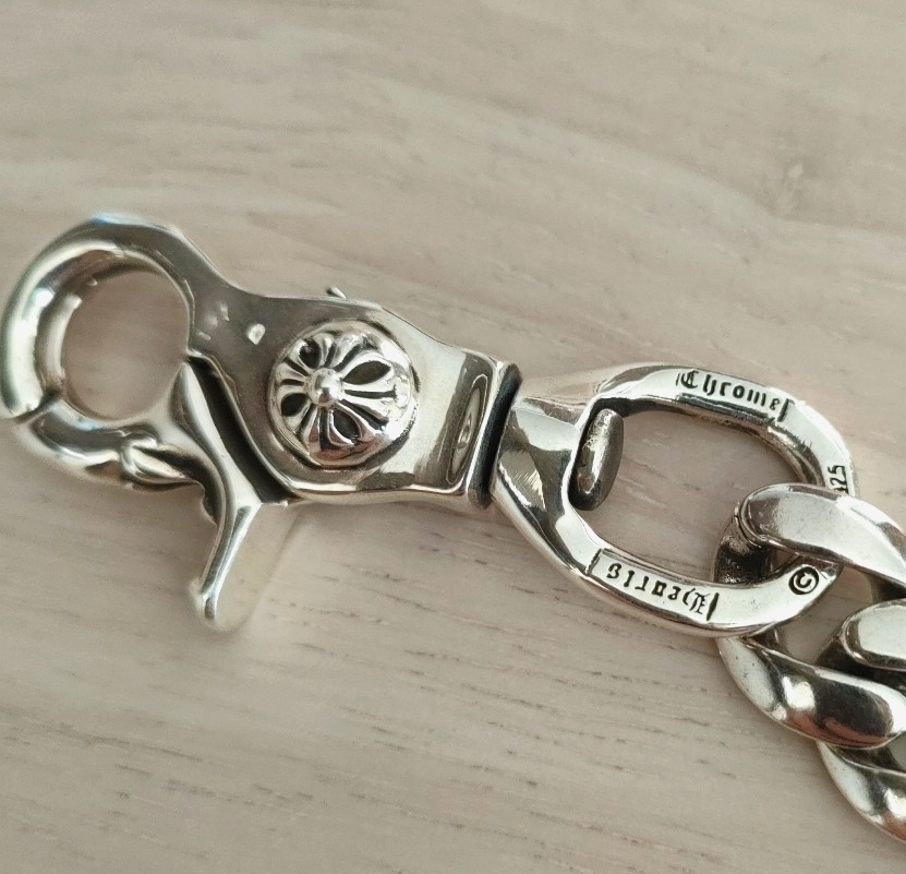 キーチェーン　クラシック　8LINK　クロムハーツタイプ　シルバー