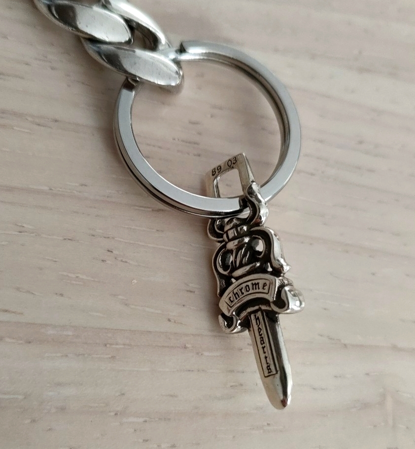 キーチェーン　クラシック　8LINK　クロムハーツタイプ　シルバー