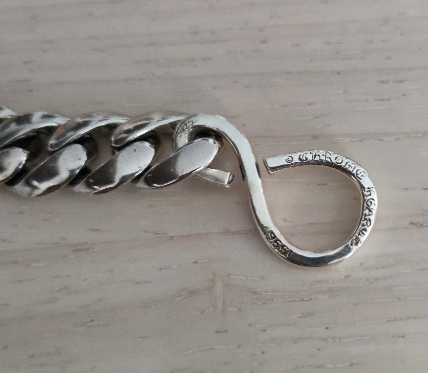 1クリップ　ウォレットチェーン　クラシック　33LINK　クロムハーツタイプ　シルバー　　　