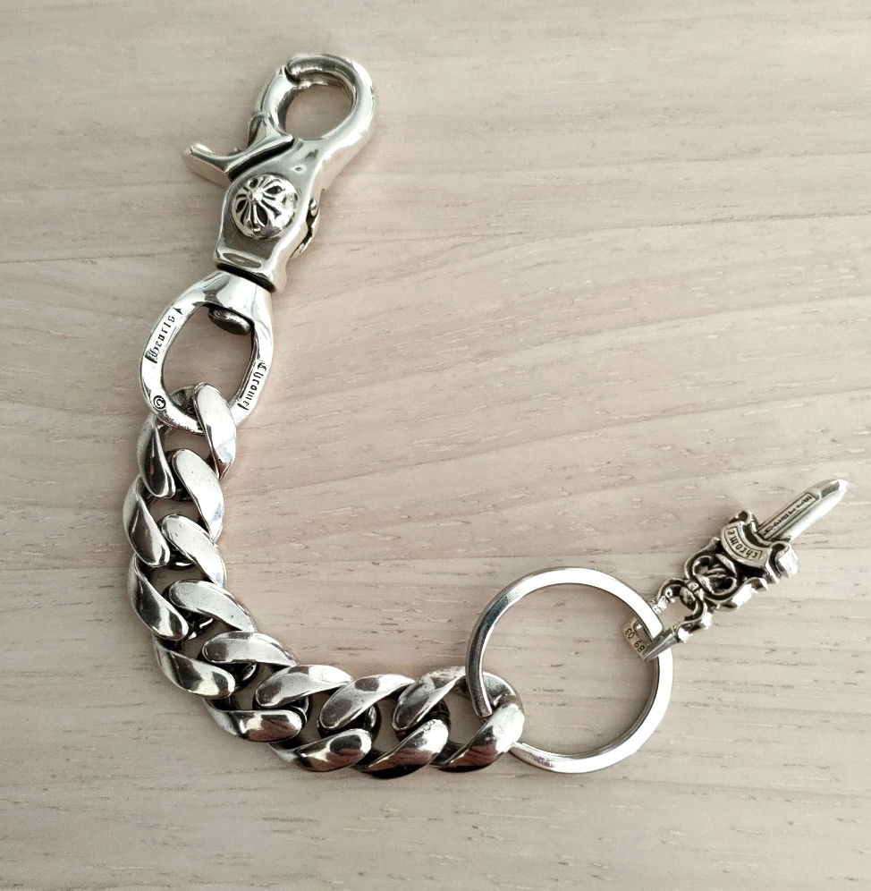 キーチェーン　クラシック　8LINK　クロムハーツタイプ　シルバー