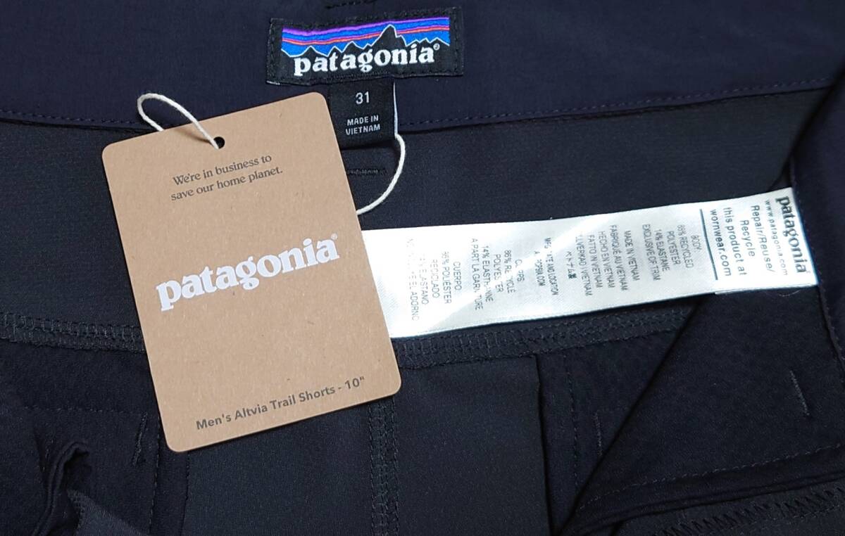 未使用 ★ Patagonia ★ テラヴィア・トレイル・ショーツ 定価\14,850 カラーBlack サイズ:31 terravia trail shorts トレラン パタゴニア_画像3