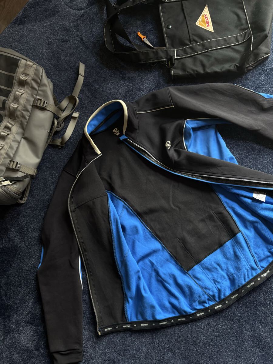 超美品 定価18,700円 PEARL IZUMI パールイズミ ソフトシェル フルジップジャケット ストレッチ WINDBREAKサイクルジャージ sizeM_画像5