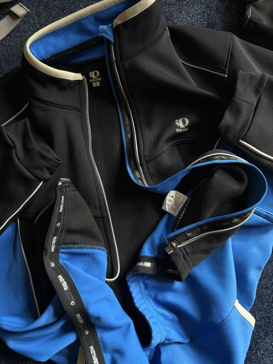 超美品 定価18,700円 PEARL IZUMI パールイズミ ソフトシェル フルジップジャケット ストレッチ WINDBREAKサイクルジャージ sizeM_画像7