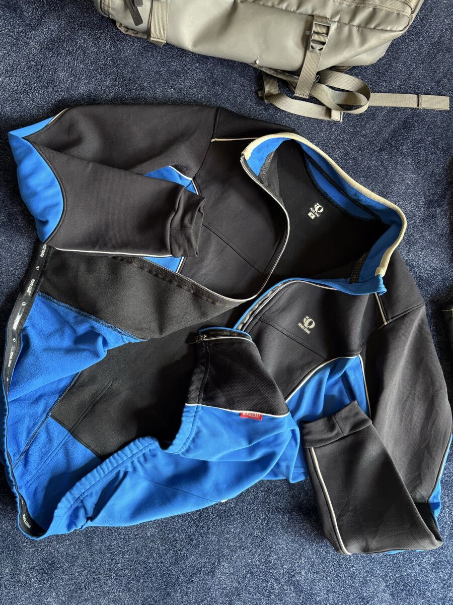 超美品 定価18,700円 PEARL IZUMI パールイズミ ソフトシェル フルジップジャケット ストレッチ WINDBREAKサイクルジャージ sizeM_画像8