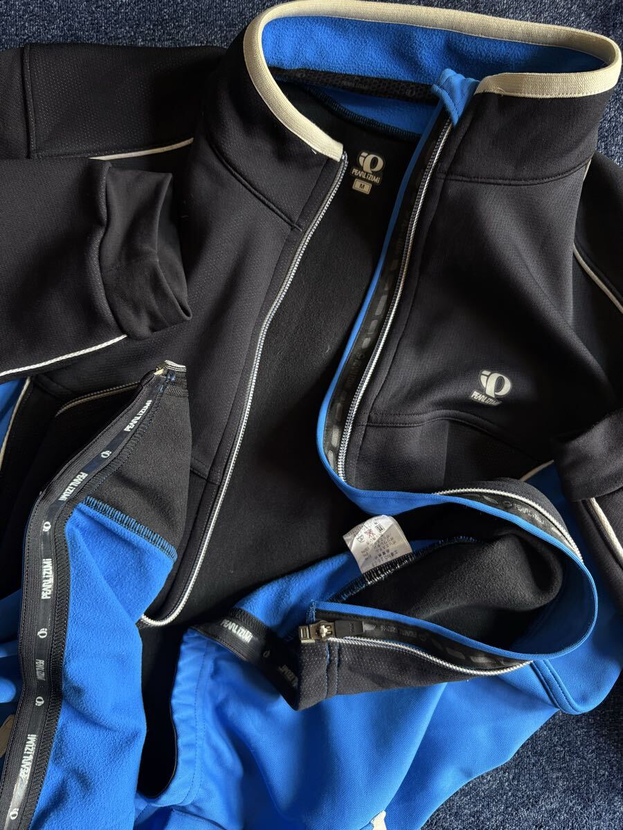 超美品 定価18,700円 PEARL IZUMI パールイズミ ソフトシェル フルジップジャケット ストレッチ WINDBREAKサイクルジャージ sizeM_画像10