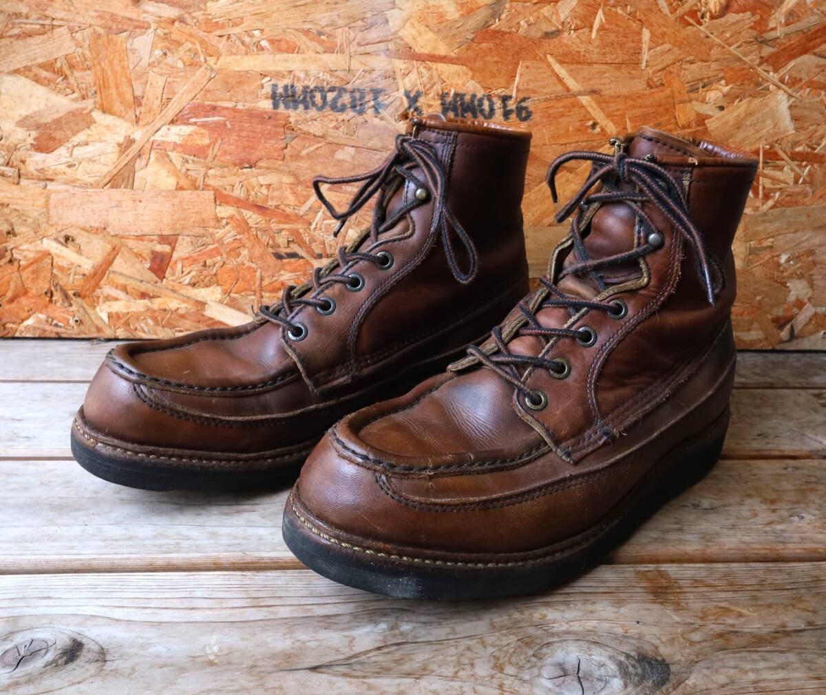 【7.5E 50周年モデル 犬タグ】レッドウィング 1950 アイリッシュセッター ダークブラウン レースアップ ワークブーツ redwing カヌーモック