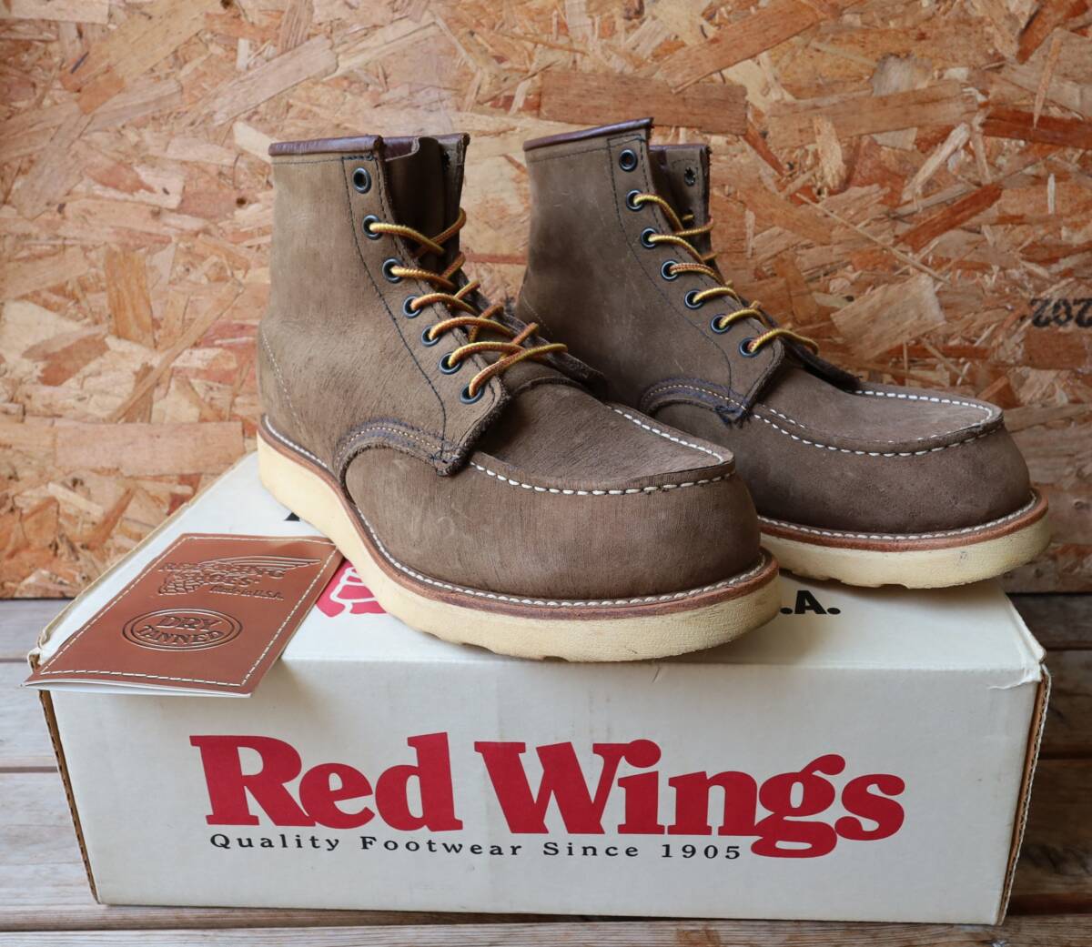 【9EE 箱付 サイド羽タグ 00年】レッドウィング 2877 アイリッシュセッター ヌバック ブラウン 編み上げ ブーツ redwing ビンテージ