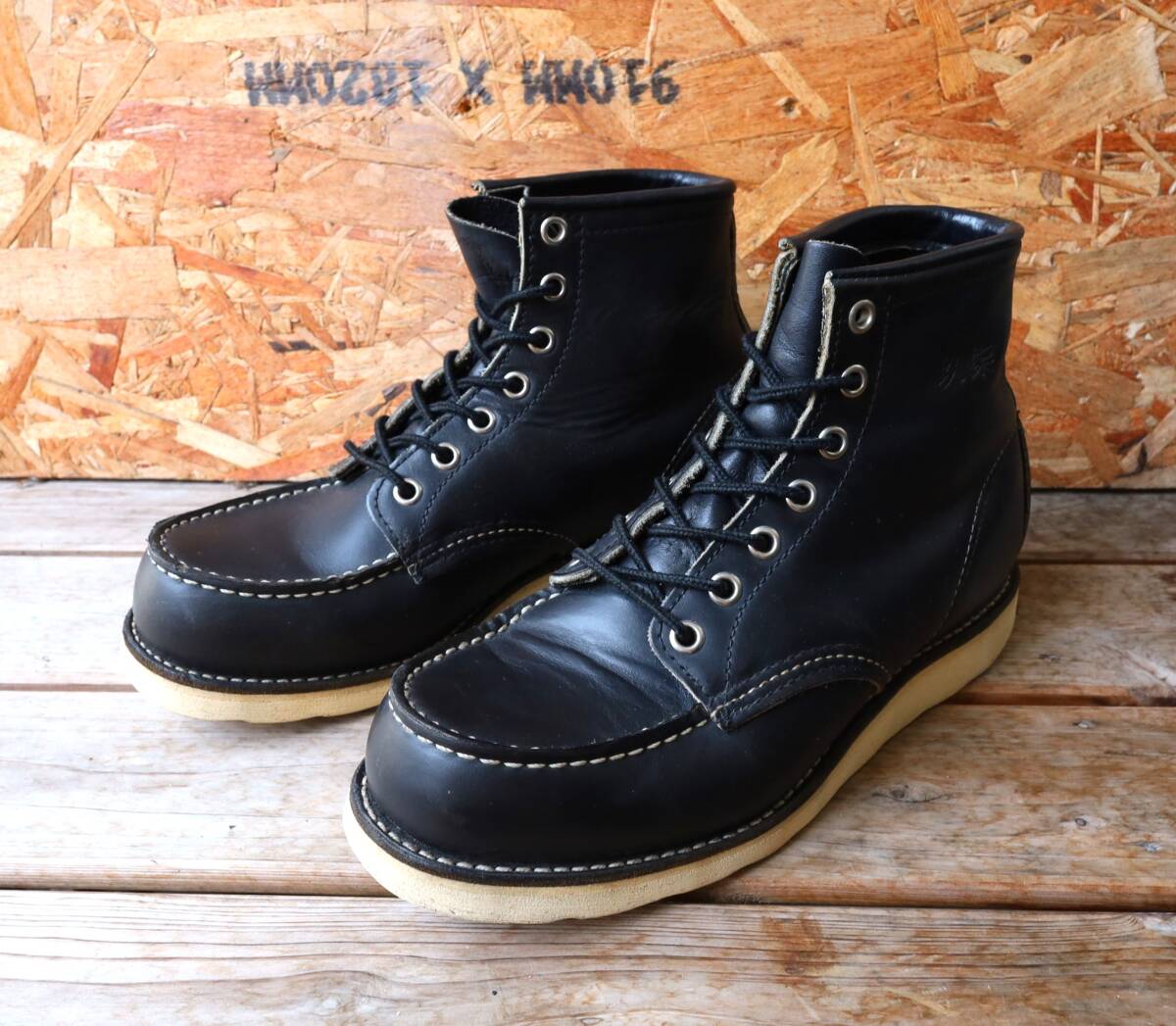 【6E 犬タグ 香港返還モデル 98年】レッドウィング 8179アイリッシュセッター ブラッククローム モックトゥ ブーツ redwing ビンテージ