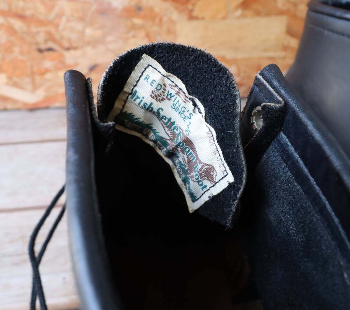 【6E 犬タグ 香港返還モデル 98年】レッドウィング 8179アイリッシュセッター ブラッククローム モックトゥ ブーツ redwing ビンテージ