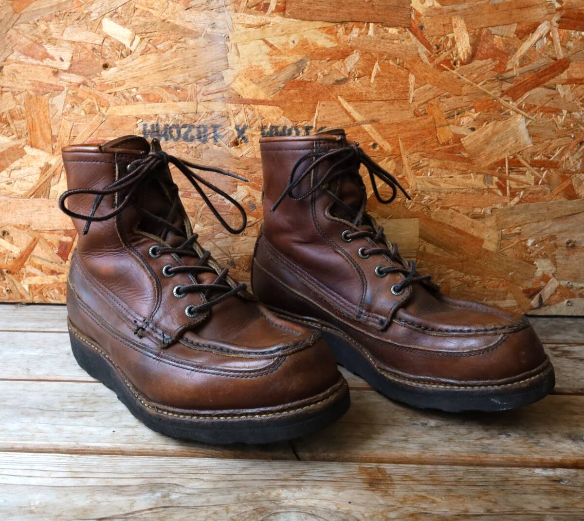 【7.5E 50周年モデル 犬タグ】レッドウィング 1950 アイリッシュセッター ダークブラウン レースアップ ワークブーツ redwing カヌーモック