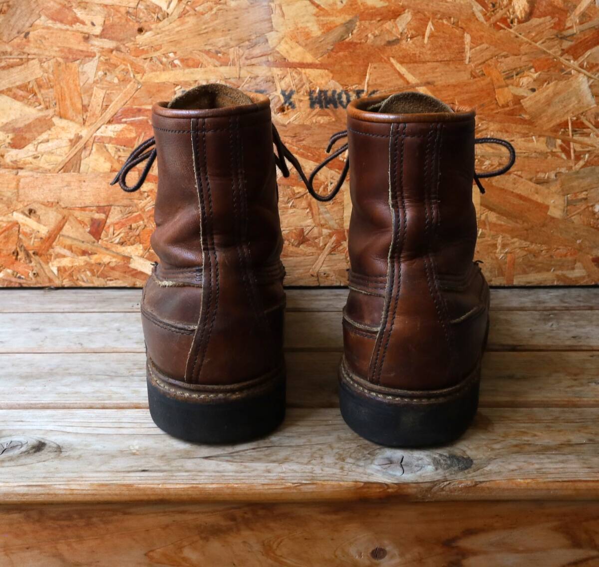 【7.5E 50周年モデル 犬タグ】レッドウィング 1950 アイリッシュセッター ダークブラウン レースアップ ワークブーツ redwing カヌーモック