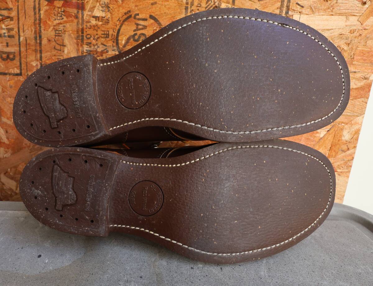 【70s 10H ほぼDEAD 舊プリント羽タグ】レッドウィング 777 アイリッシュセッター ガラスレザー レースアップ ブーツ redwing ビンテージ