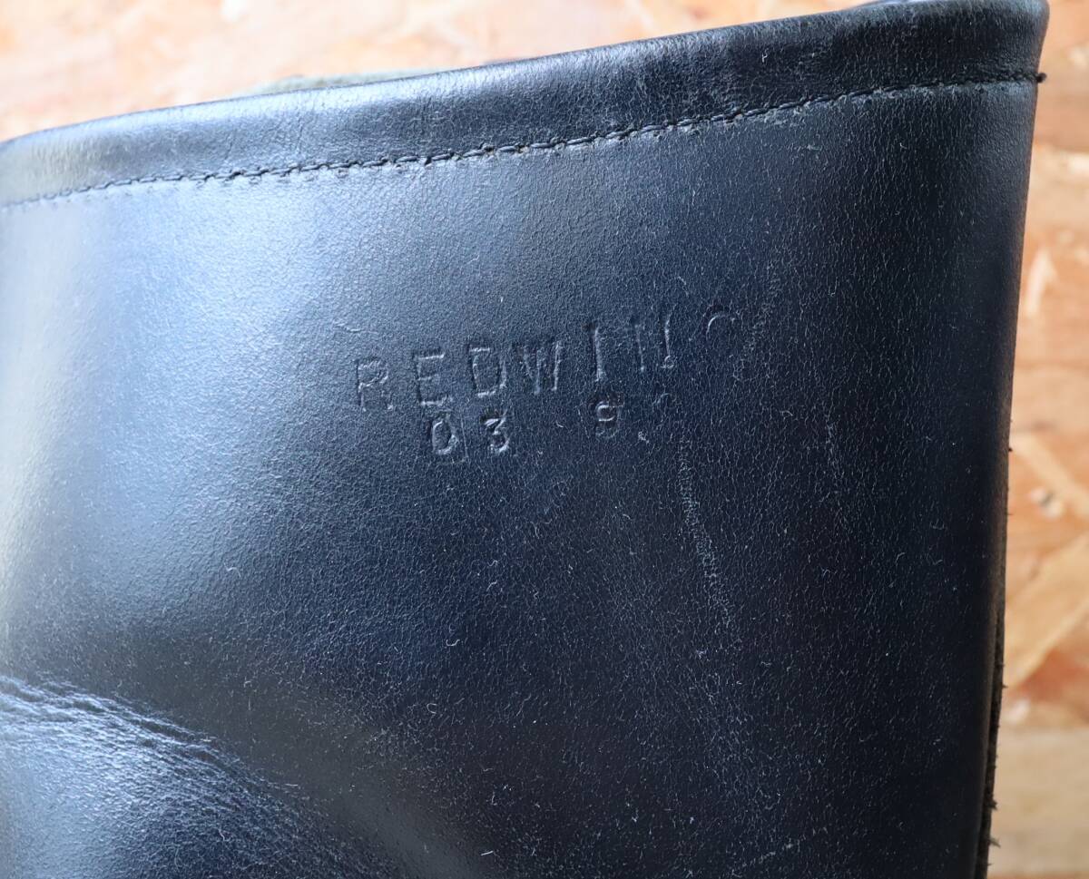 【7.5D サイド刻印 PT83 92年】レッドウィング 2268 エンジニア ブーツ ブラッククローム スチールトゥ redwing ビンテージ 茶芯
