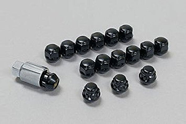 MUGEN 無限 ホイールナット＆ロックナットセット 4H ブラック N-BOX JF5 JF6 2023/10～_画像1