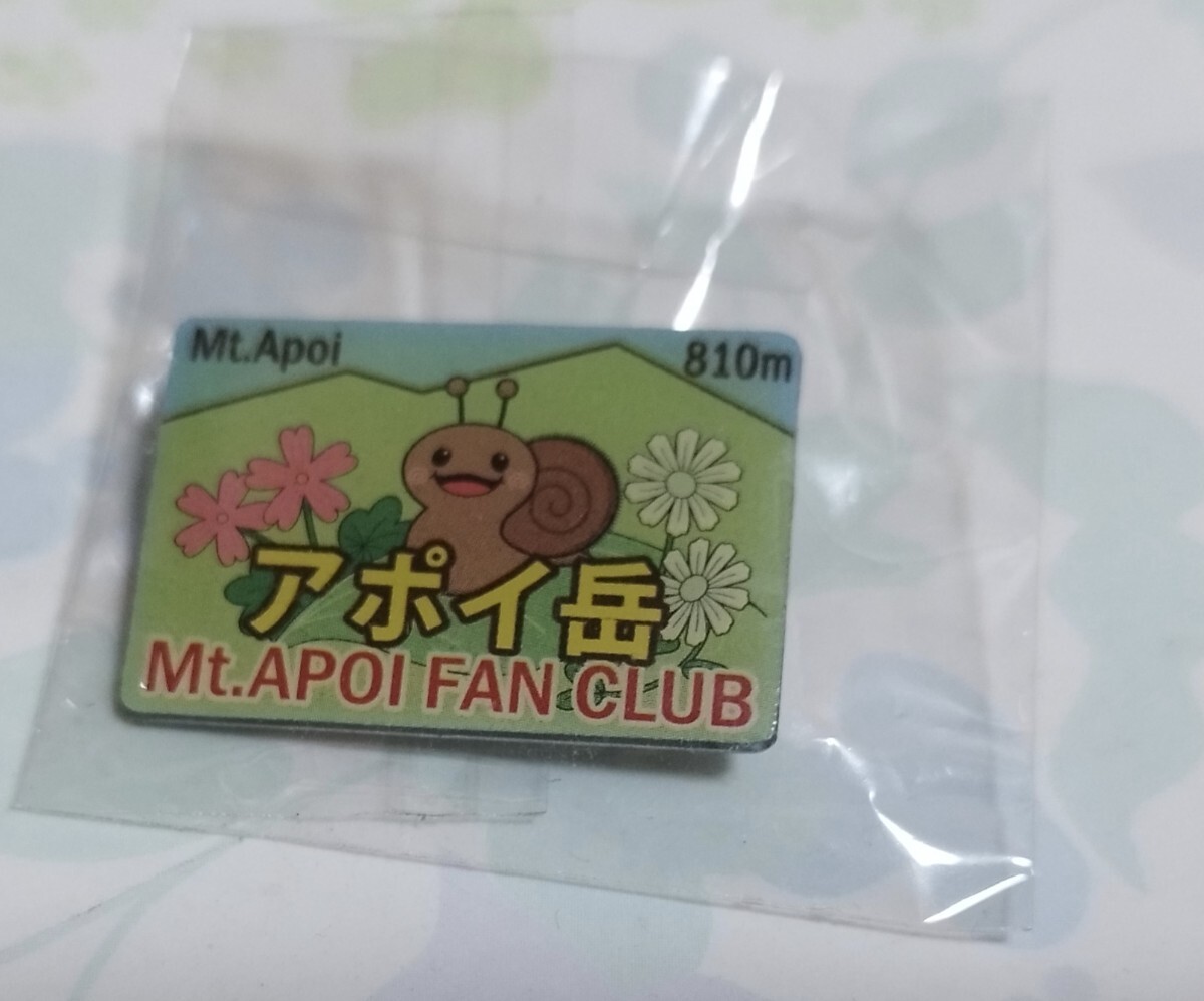 登山記念 花の百名山 アポイ岳 バッジ_画像1