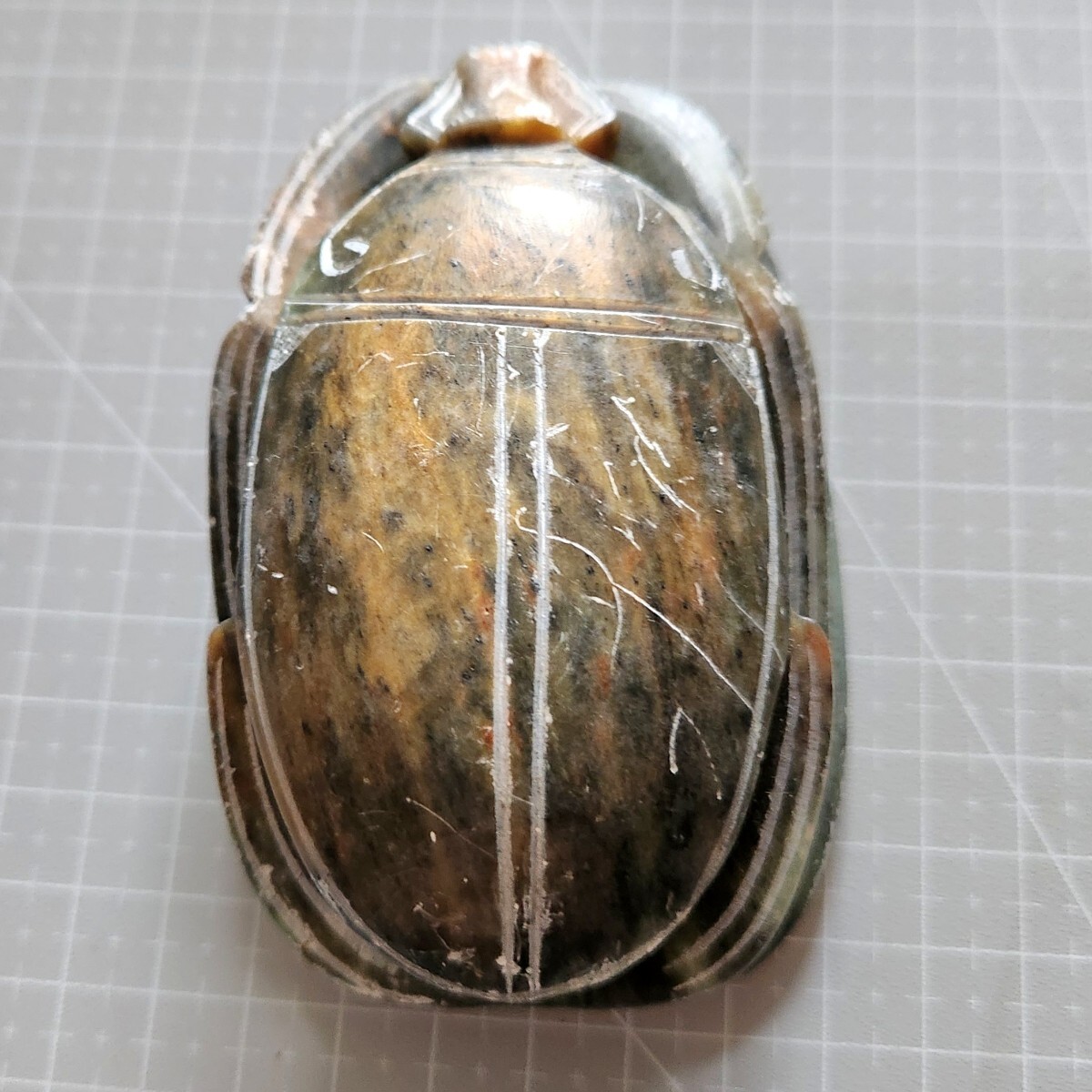 希少 スカラベ 約10cmx6.5cmx3.5cm 重量約250g 置物 エジプト _画像1