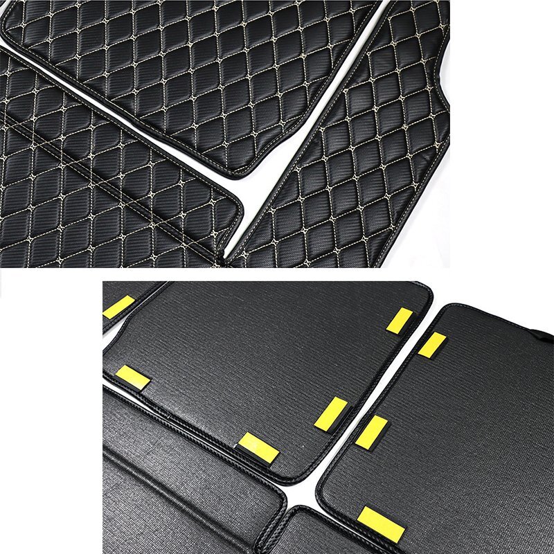 スズキジムニー ラゲッジマット JB64/JB74 2019～適用 3枚 専用のトランクマット 3Dフルカバーカーゴマット レザー 防水 耐摩擦 黒白