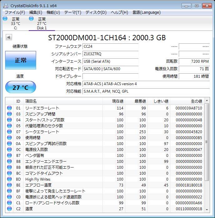 【HDD容量:2TB SEAGATE制（使用時間:181時間)交換済】★Panasonic DMR-BZT750 3番組同時録畫★《純正リモコン付き》★2013制★