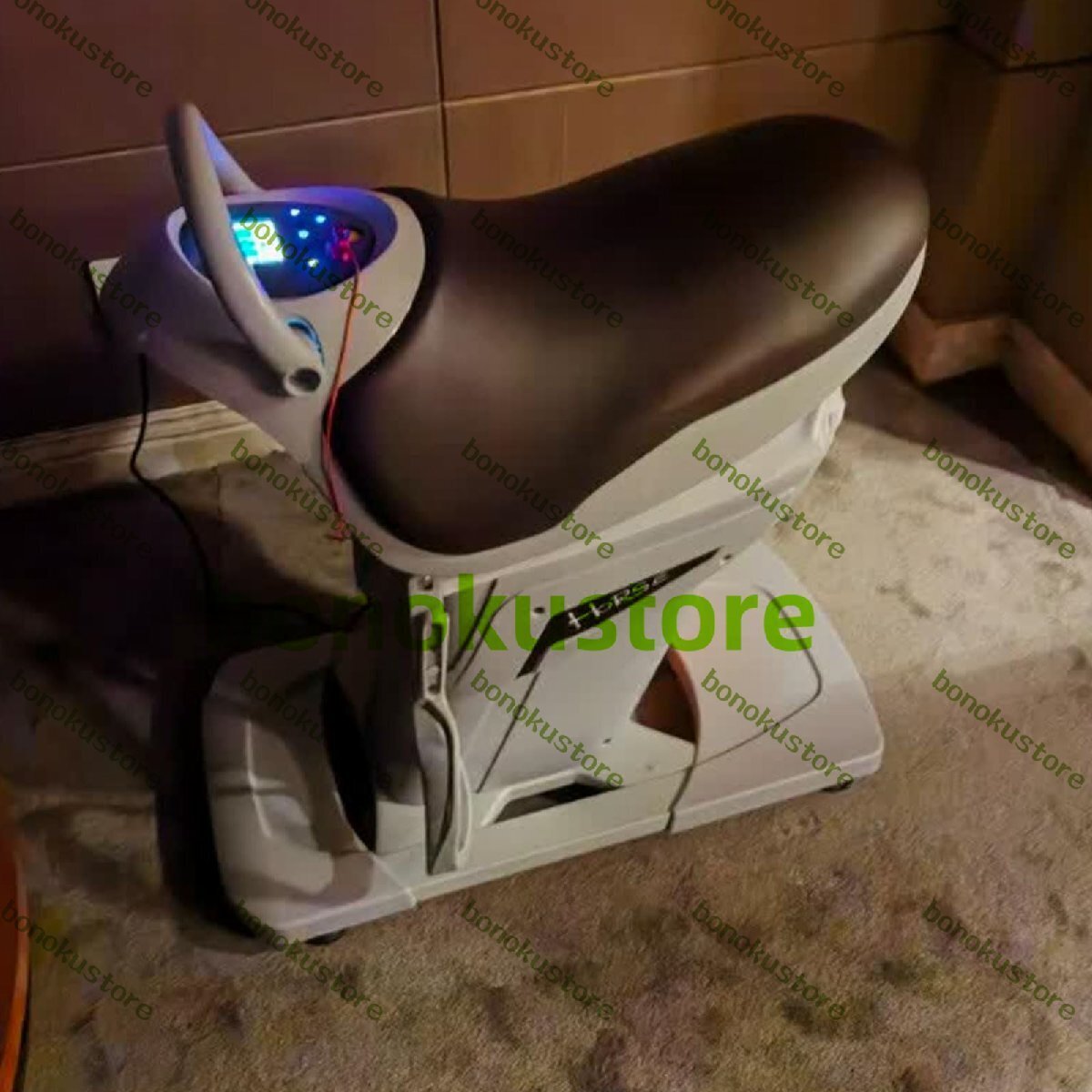 電動乗馬マシン 安全スイッチ付きLCDディスプレイ乗馬シミュレーター 耐荷重330ポンド 20段階スピードと3つのモード 家庭用腹部エクサ