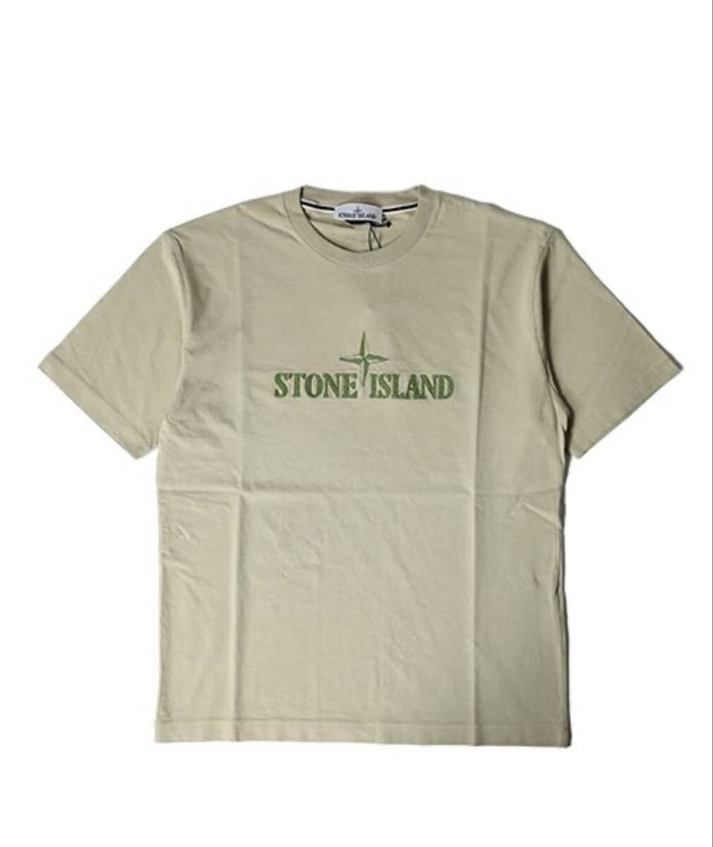 未使用 未開封 STONE ISLAND ストーンアイランド 781521579 ガーメントダイ Tシャツ Lサイズ ベージュカラー