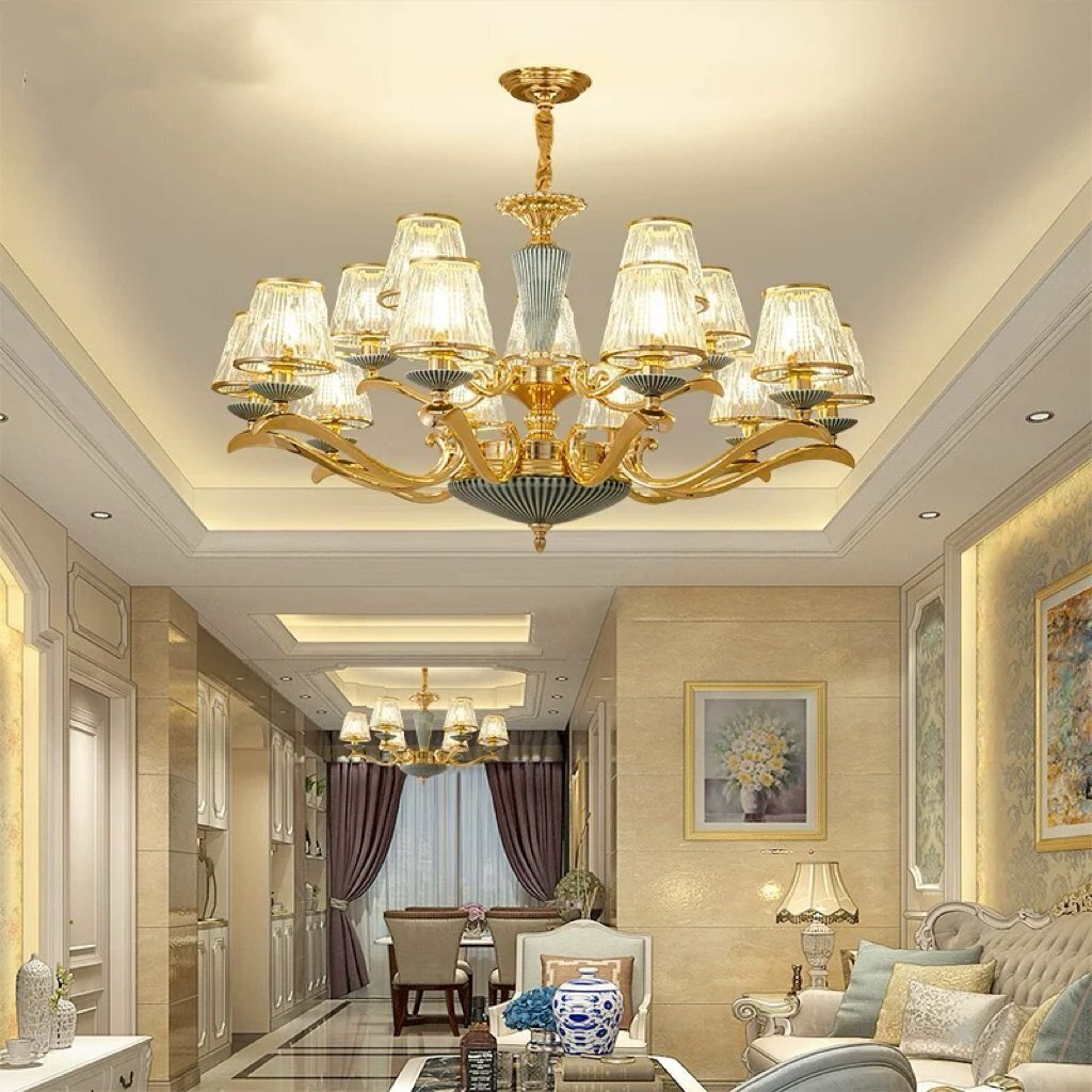 ★人気推薦★吊り下げ照明LED 天井照明 シャンデリア ゴージャスなセラミック製のクリスタル照明 居間 書斎