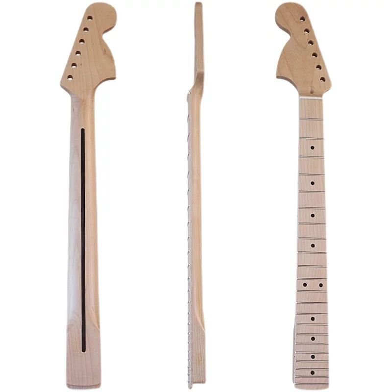 22フレッドストラトキャスターネックリバースラージヘッドレアエレキギター 交換ネックメイプル製_画像5