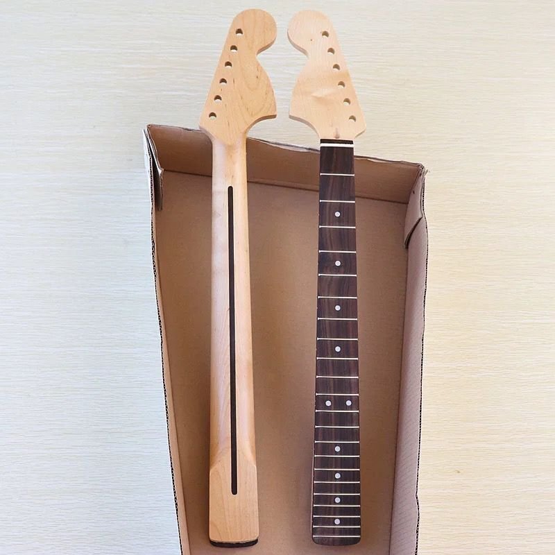 22フレッドストラトキャスターネックリバースラージヘッドレアエレキギター 交換ネックメイプル製_画像1