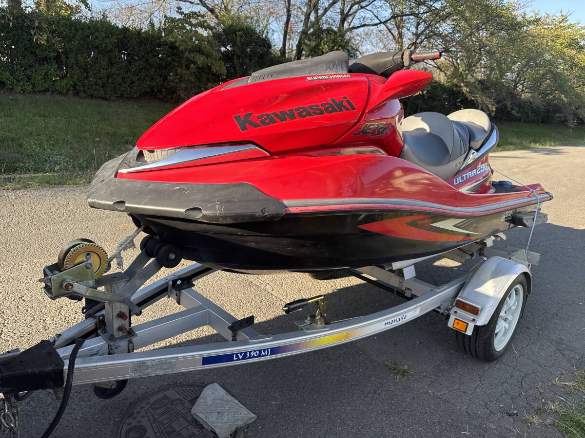 カワサキ　ウルトラ　250X ULTRA250X トレーラーセット　ジャンク品_画像1