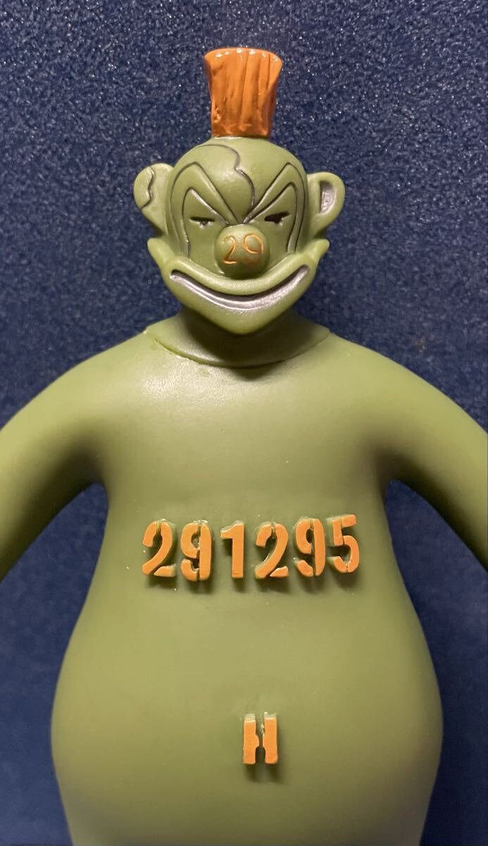291295=homme ソフビ製 ノベルティフィギュア グリーン ピエロ ジョーカー AKIRA アキラ_画像3
