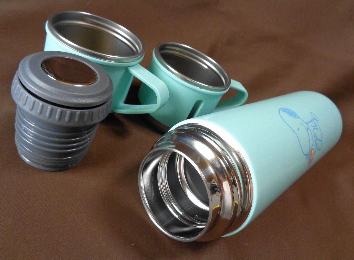 ◇スヌーピー^^♪ステンレスボトル＆ペアステンレスマグセット　ライトグリーン_画像6