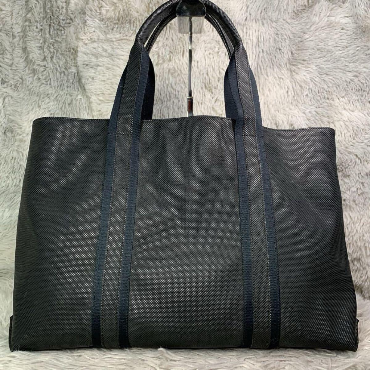 極美品 BOTTEGAVENETA ボッデガベネダ マルコポーロ トートバッグ ショルダーバッグ A4収納 肩がけ 大容量 通勤 ビジネス ブラック メンズ