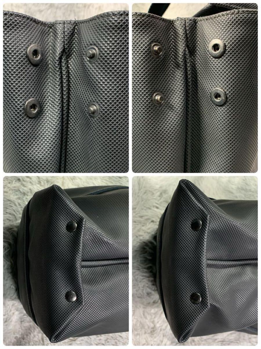 極美品 BOTTEGAVENETA ボッデガベネダ マルコポーロ トートバッグ ショルダーバッグ A4収納 肩がけ 大容量 通勤 ビジネス ブラック メンズ