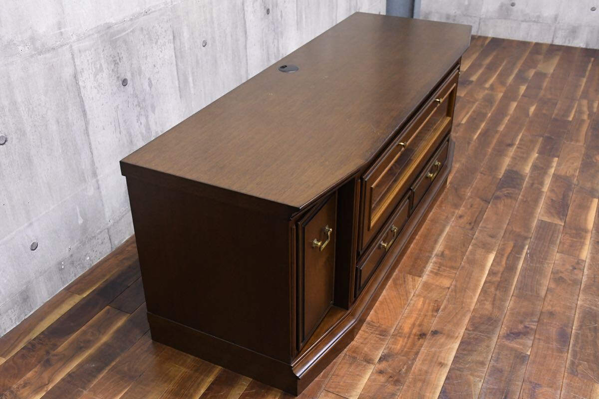 EIC3 マルニ木工 地中海ロイヤル ROYAL テレビボード 48万 ローボード W1500 テレビ台 AV/TVボード キャビネット ビーチ材 リビングボード_画像4