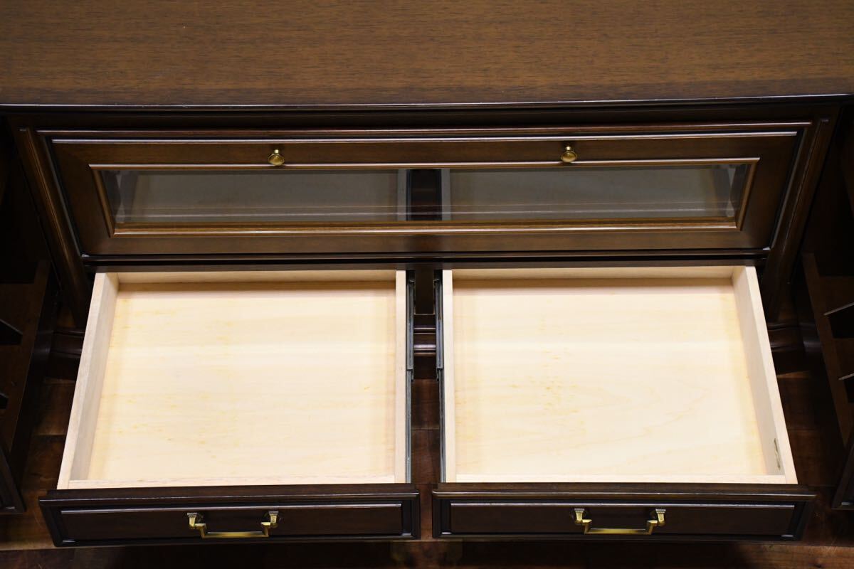 EIC3 マルニ木工 地中海ロイヤル ROYAL テレビボード 48万 ローボード W1500 テレビ台 AV/TVボード キャビネット ビーチ材 リビングボード_画像7